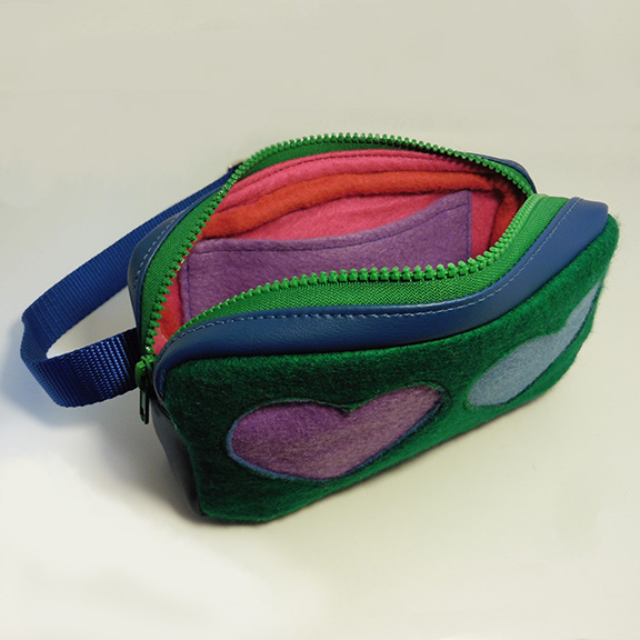 discARTed Hip Bag — angle open